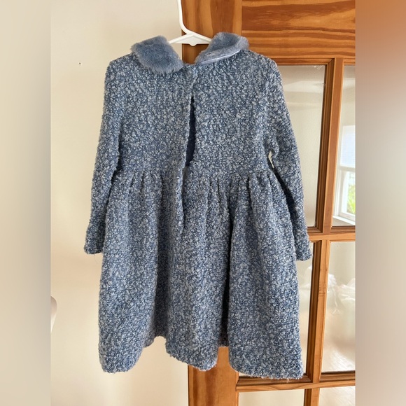 Lesy Lisseta Cosi Faux Fur Belted Dress Size 3T - Picture 2 of 11